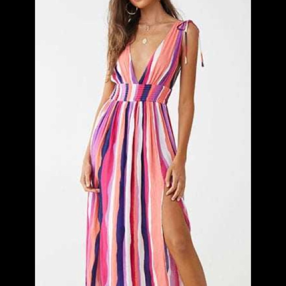 Stiped colorful maxi